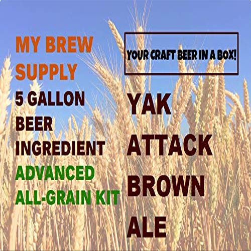 Yak Attack Brown Ale Advanced Home Brew 5 Gallon All Grain Beer Ingredient Recipe Kit By My Brew Supply