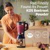 KOS Organic Beet Root Powder, USDA Certified - Superfood Plant Based Beetroot Ingredient for Stamina Increasing, Circulation - Non-GMO, Soy & Gluten-Free, 50 Servings Bag view 2