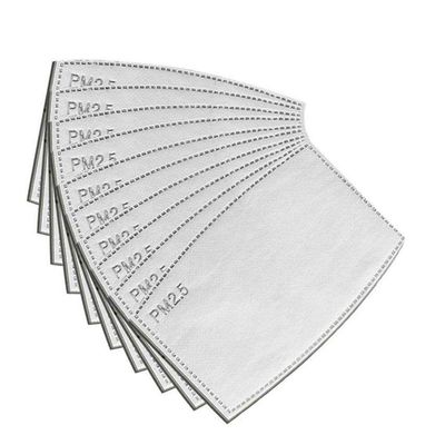 50 PACK PM2.5 Activated Carbon Filter - 5 Layers Replaceable Protective Parts Filters Air Filtration for Adult, Cut Smaller for Children, Buy more, more discount automatically