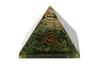 7 Chakra Green Aventurine Orgone Pyramid EMF Protection Quartz Crystal Point Energy Generator Crystal Healing Orgonite Pyramid Reiki Chakra Cleansing Meditation, Yoga Size: 2.5-3 Inch view 2