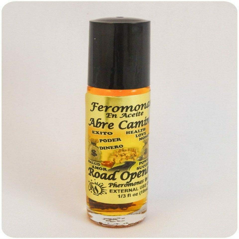 12 PIECES ROAD OPENER/ABRE CAMINO PHEROMONE OIL ROLL-ON BOTTLE 1/3 OZ 10ML
