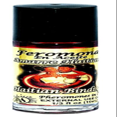 12 PIECES HAITIAN BIND/AMARRE HAITIANO PHEROMONE OIL ROLL-ON BOTTLE 1/3 OZ 10ML
