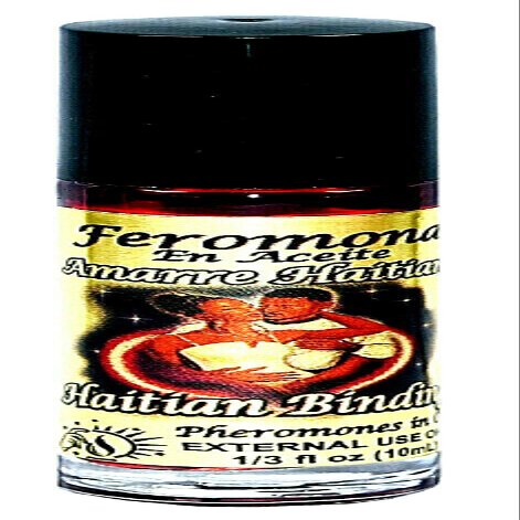 12 PIECES HAITIAN BIND/AMARRE HAITIANO PHEROMONE OIL ROLL-ON BOTTLE 1/3 OZ 10ML