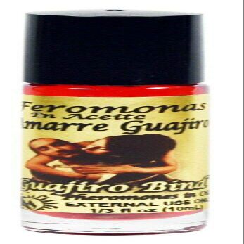 12 PIECES GUAJIRO BIND/AMARRE GUAJIRO PHEROMONE OIL ROLL-ON BOTTLE 1/3 OZ 10ML