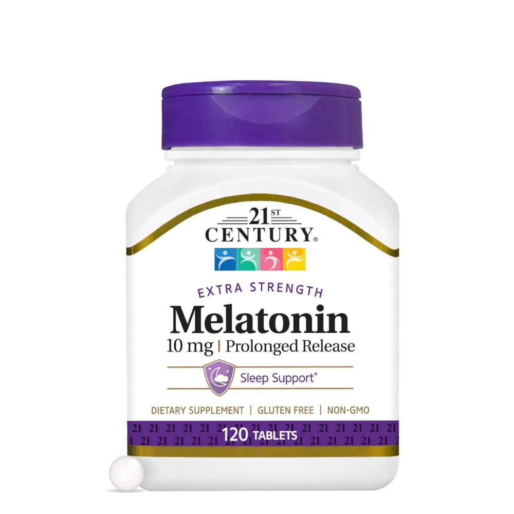 21st Century Melatonin 10 Mg Prolonged Release, 120 Count