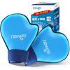 NEWGO Hand Ice Pack Gloves for Pain Relief, FSA Eligible 2 Pack Cold Gloves for Chemotherapy Neuropathy, Ice Glove for Hands Finger Injuries, Arthritis, Working Hands (Internal Length 8.7 Inches) view 1