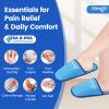 NEWGO Foot Ice Pack Slippers for Plantar Fasciitis and Neuropathy, HSA or FSA Eligible 2 Pack Gel Ice Slippers Hot Cold Pack for Bunion Surgery Pain Relief, Burning Feet view 2