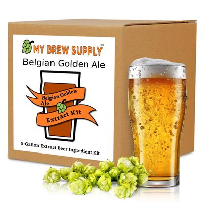 Belgian Golden Ale Homebrew 5 Gallon Extract Beer Ingredient Kit by My Brew Supply