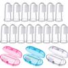 Boao 36 Pcs Baby Finger Toothbrushes with Storage Case Infant Toddlers Teeth Brushes Soft Silicone Baby Tongue Cleaners for Oral Cleaning Tooth Training Supplies view 1