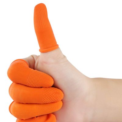 Milisten Disposable Anti-Slip Finger Covers Large Size Thickened Protective Fingertip Guards for Manicure Electronics Craft Medical Use
