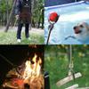 FTH All Stainless Steel Grabber Reacher Pickup Tool Heavy Duty Trash Picker Log BBQ Fireplace pits Snake Tongs view 2