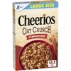 Cheerios Oat Crunch Cinnamon Breakfast Cereal, Made with Whole Grain, Large Size, 18.2 oz view 1