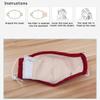 50pcs PM 2.5 Activated Carbon Filter Dustproof 5 Layers Filter Replacement for Women Mens Cotton Adjustable Replaceable Breathing Anti Dust view 3