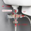 Bathroom Handheld 59 inch 3 Heads Aluminum Enema Shower Cleaner - Douche System Cleaner Shower Enema System view 4