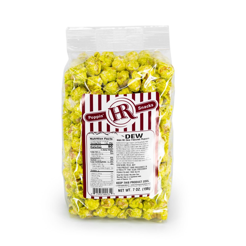 Dew Soda Popcorn Pack of 4 Bags | Gourmet Popcorn | Delicious, Fresh Popcorn | Best Party Snack | Made in USA