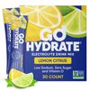GoHydrate Instant Hydration Powder Packets - Low Sodium Electrolytes Drink Mix - Natural Hydration Support, Sugar Free Electrolyte Flavored Powder Drink with Vitamin D, 30 Packs, Lemon Citrus view 1