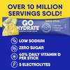 GoHydrate Instant Hydration Powder Packets - Low Sodium Electrolytes Drink Mix - Natural Hydration Support, Sugar Free Electrolyte Flavored Powder Drink with Vitamin D, 30 Packs, Lemon Citrus view 4