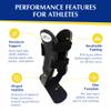 Brace Direct Semi-Rigid Active Ankle Brace for Sports - Maximum Support for Sprains & Injuries, Stabilizes & Protects Athletes Ankles Football, Soccer (S - Right, Men 7-9 / Women 8-10) view 2
