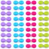 Elcoho 24 Pack Contact Lens Cases Contact Lens Holder Box Left/Right Eyes Contact Lens Container, 4 Colors view 1