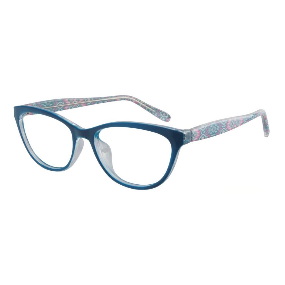 ProEyes Aries,Progressive Multifocal Blue Light Blocking Readers, Anti-Reflective Resin Lens, 0 Power on Top Lens (Blue, 2.25 x)