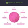 MEXITOP Electric Vibrating Massage Ball, 2-Speed Fitness Yoga Pilates Physical Therapy Massage Roller to Fight Sore Muscles,Washable Negative Ion Vibration Massages Ball for Muscle Recovery(Red) view 2