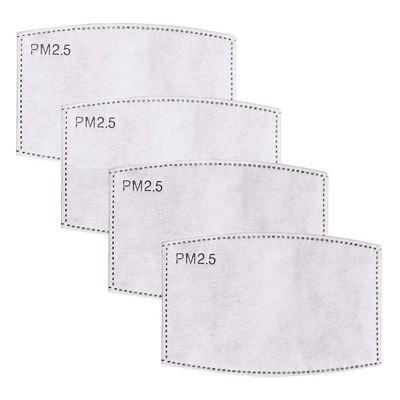 50PCS PM - 2.5 Activated Carbon Filter Replacement for Breathing Insert Protective Anti Pollution for Adult Outdoor Activities
