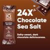 IQBAR Clean Plant Protein Bars - Chocolate Sea Salt - 24 Count - Keto, Vegan, High Fiber, Gluten and Dairy Free, Low Sugar Snack - Brain and Body Nutrients for Focus, Energy, Meal Replacement view 3