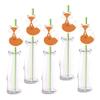 Fox straw Decor, 24-Pack Woodland Fox Baby shower Birthday Party Supply Decorations, Paper Decorative Straws view 1