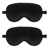Sleeping Eye Mask for Men Women, Sdoot 2 Pack Super Soft Silk Sleep Mask Eye Cover for Sleeping, Black
