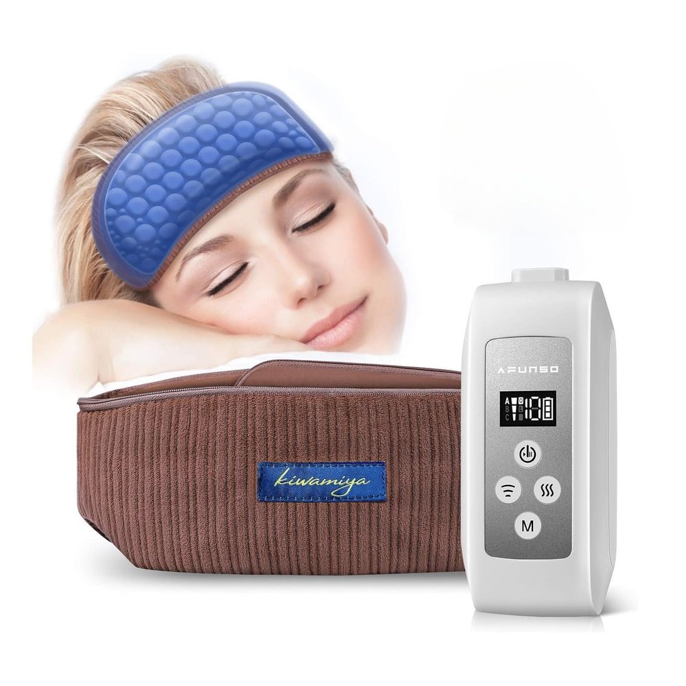 AFUNSO Head Scalp Massager Scalp Massage Instrument Rechargeable Massager Airbag for Head,Muscles, Leg, Electric Percussion with Portable Design for Deep Relaxation & Stress Relief Great Gift