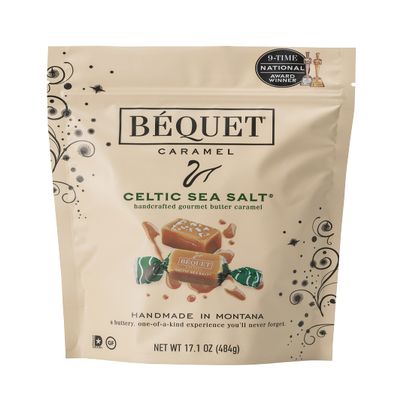 Bequet Caramel Celtic Sea Salt, 17.1 Ounce