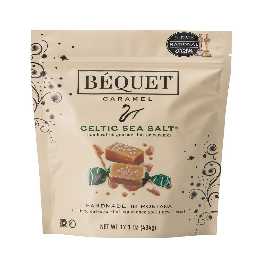 Bequet Caramel Celtic Sea Salt, 17.1 Ounce