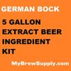 German Bock Homebrew 5 Gallon Beer Extract Ingredient Kit By My Brew Supply view 1