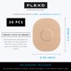 Flexd - Freestyle Adhesive Patches (30 Pcs) - Libre Adhesive Patch Covers for CGM - Tan view 2
