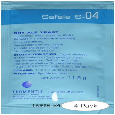 Safale S-04 (3 ct.11.5 g Packs) (Fur k)