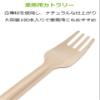 Strix Design SD-040 Wooden Forks, 100 Pieces, Natural Wood, 6.2 inches (15.8 cm), Unbleached, Commercial Use, Disposable, Outdoor, Cafe, Events, White Birch, Stylish view 4