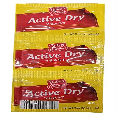 01 Strip of 3 Baker's Corner Active Dry Yeast bread Baking Gluten Free NEW