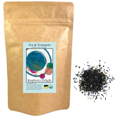 USDA Organic Raspberry Delight Loose Leaf Black Tea 1 LB (16 oz)