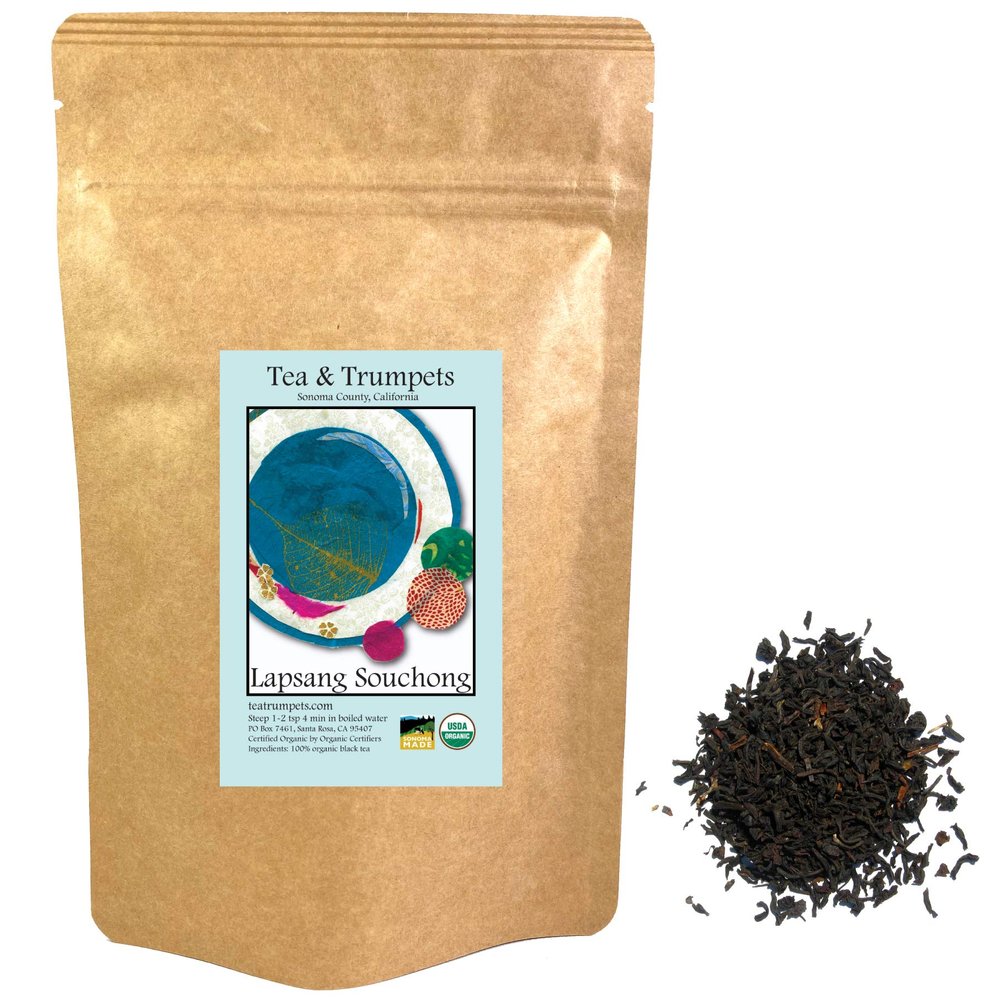 USDA Organic Lapsang Souchong Loose Leaf Black Tea 1 LB (16 oz)