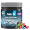 Ener-IV Electrolyte Drink Mix - Electrolytes Powder, Hydration Powder Drink, Hydrate Liquid Mix, Low Sugar Rehydration for Women & Men, Natural Flavors, Non GMO - Mixed Berry, 45 Servings view 1