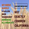 Not Exactly Common California Ale Advanced Home Brew 5 Gallon All Grain Beer Ingredient Recipe Kit by My Brew Supply view 1