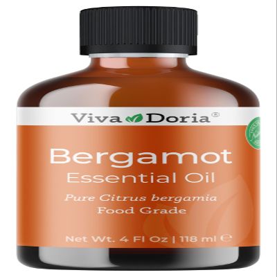 Viva Doria Bergamot Essential Oil, 100% Pure, Natural, Italian Bergamot Essential Oil, Undiluted, for Aromatherapy | Food Grade, 118 mL (4 Fluid Ounce)