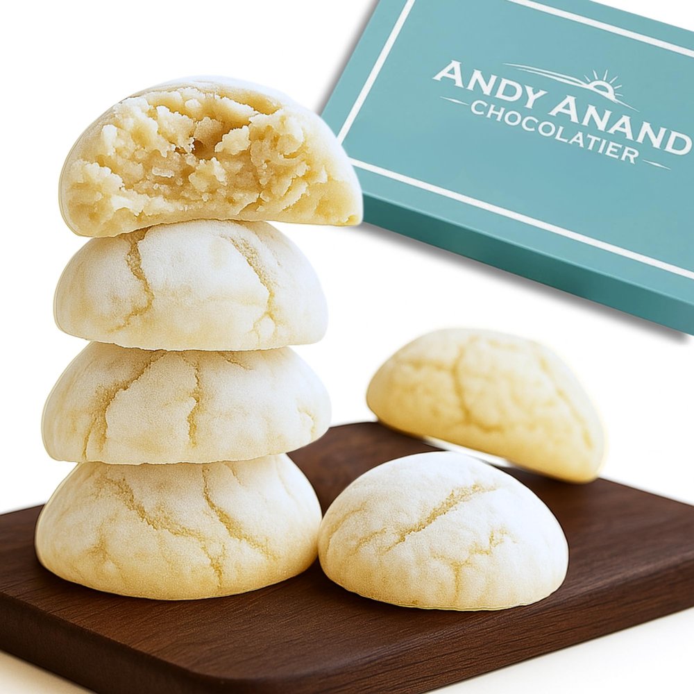 Andy Anand Chocolatier Gluten Free Amaretti Cookies From Italy - 20 Assorted Pcs, Gourmet Almond Cookie, Chocolate, Peach, Orange, over 8 Flavors Almond Cookies_Biscotti Gift Box (20 Pcs, 10 Oz)