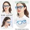 MARE AZZURO Oversized Reading Glasses 2.0 Women Stylish Readers 0 0.50 0.75 1.00 1.25 1.50 1.75 2.00 2.25 2.50 2.75 3.00 3.50 4.00 5.00 6.00 (Blue, 2.0x) view 2