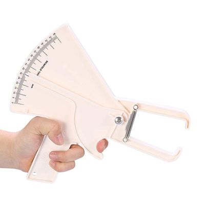 0-80MM Body Fat Measure Skinfold Caliper Measuring Tester Fitness Body Fat Tester Calipers(White)