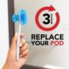 Steripod Clip-On Toothbrush Protector Exclusive Multi Color, 2 Count (Pack of 4) view 2