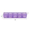 e-Pill 5 Times a Day x 7 Day Large Weekly Pill Organizer, Vitamin and Medicine Pill Box - with Discreet Case and Pill Reminder view 3