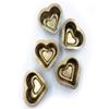 Matsunaga Seisakusho Silicone Included, Gold Single Item, Double Heart, 5 Pieces view 3