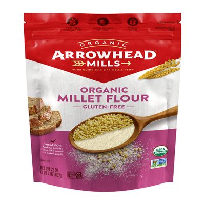 Arrowhead Mills Organic Millet Flour, Gluten Free, 23 Ounce Bag