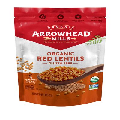 Arrowhead Mills Organic Red Lentils, 16 Ounce Bag